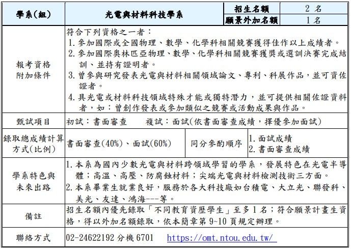 特殊選才